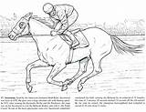 Coloring Horse Pages Racing Draft Thoroughbred Colouring Race Realistic Printable Getcolorings Print Color Horses Getdrawings Colorings Marvelous sketch template