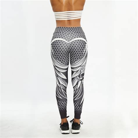 Honeycomb Skull Fitness Legging Solid Color Sexy Print