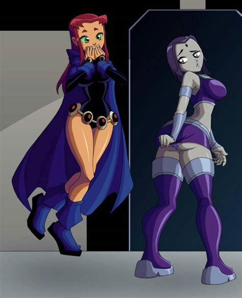 Starfire And Raven Ass 4 By Bootyninja22 On Deviantart
