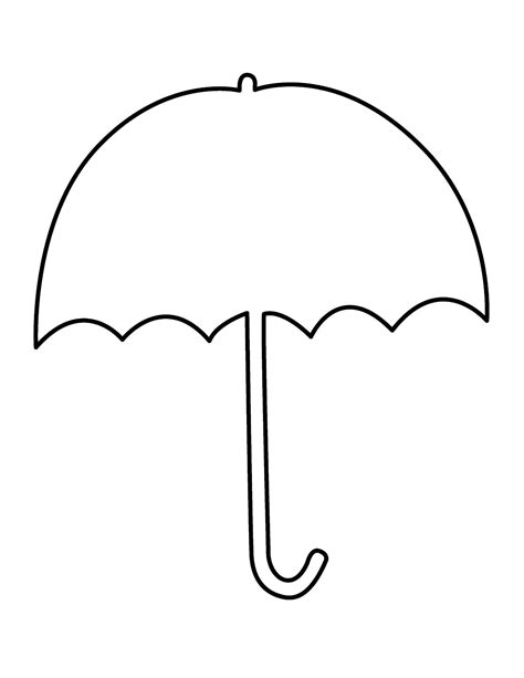 umbrella printable template  check   images   figure
