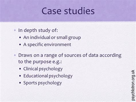 case study weaknesses psychology