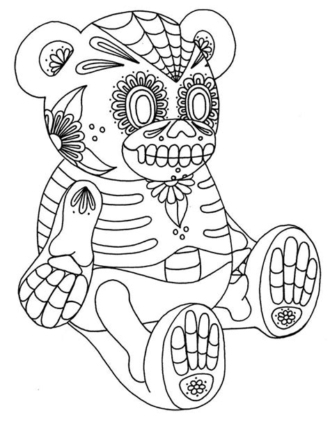 day   dead animal coloring pages clip art library