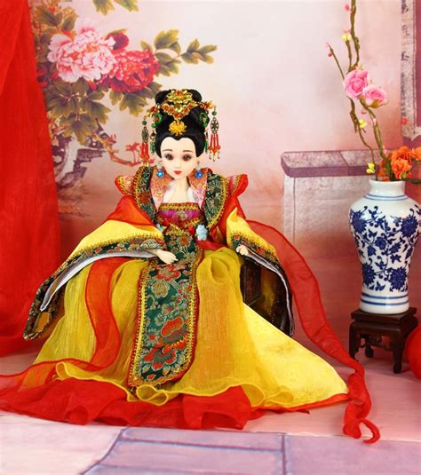 35cm Gorgeous Chinese Bjd Dolls Collectible Tang Dynasty Queen Dolls