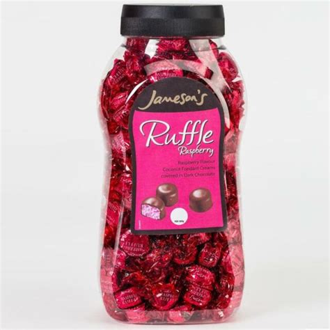 Raspberry Ruffles Jamesons Retro Dark Choc Sweets Wedding Party Bag