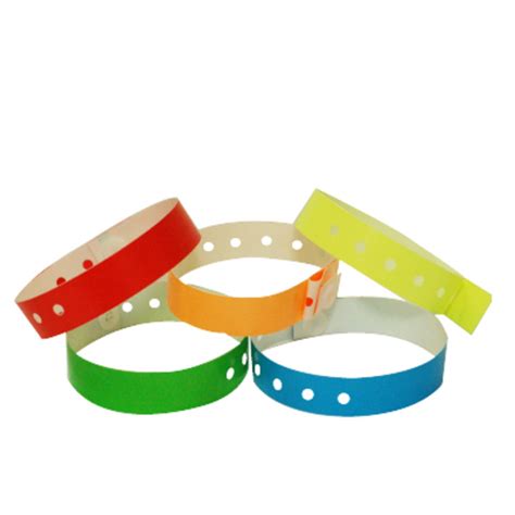 variety pack of plastic wristbands by freshtix ticket printing