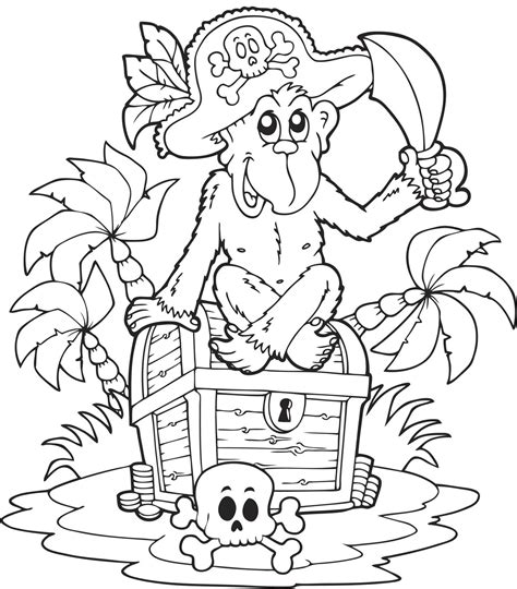 wonderful pirate clip art  coloring pages  kids art hearty