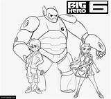Coloring Baymax Pages Printable Color Getcolorings sketch template