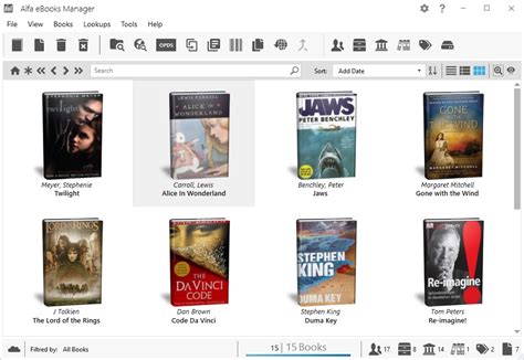 home library software alfa ebooks manager