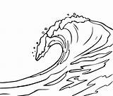 Wave Waves Coloring Pages Ocean Drawing Line Water Vector Printable Japanese Sketch Color Getdrawings Getcolorings Print Template sketch template