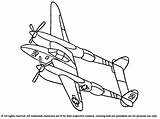 Airplane Coloring Pages Drawing Ww2 Getdrawings sketch template