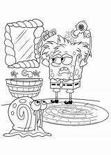 Spongebob Coloring Pages Cartoon Adult Color Painting Bob Squarepants Visit sketch template