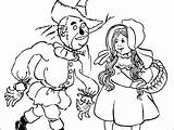 Dorothy Coloring Pages Getdrawings Wizard Oz sketch template