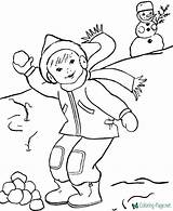 Coloring Winter Pages sketch template