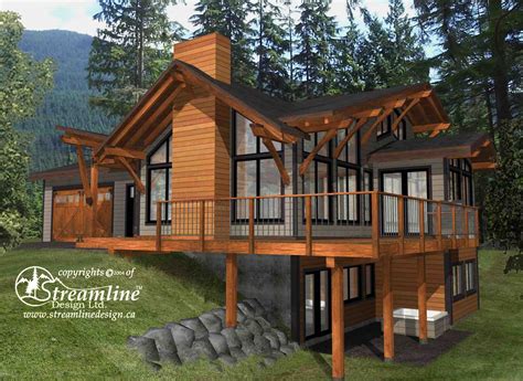emma lake timber frame plans sqft lake house plans mountain