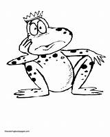 Coloring Pages Frogs Printable Comments Frog Prince sketch template