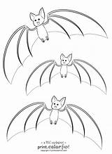 Bats Bat Printcolorfun sketch template
