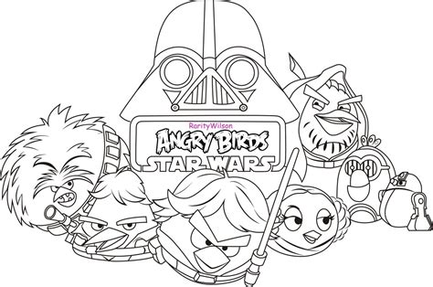 gambar star wars coloring pages  printable angry bird page birds