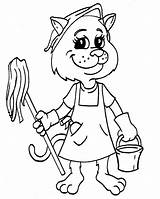 Coloring Pages Cleaning Clean House Printable Cleanitsupply Color Children Getcolorings Popular sketch template