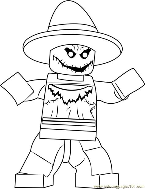 lego scarecrow coloring pages monaicyn kitchen ideas