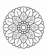 Mandala Mandalas Pintar sketch template