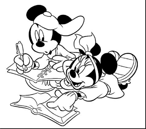 easy mickey mouse coloring pages  getdrawings