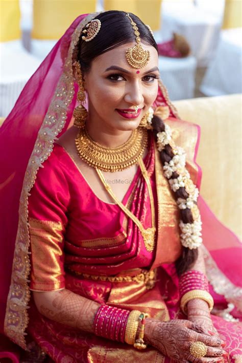 photo of beautiful shot of a south indian bride from her wedding day