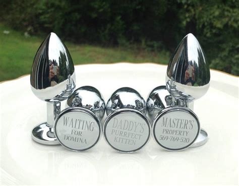 the original engraved bdsm anal plug sex toy butt plug etsy