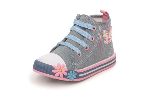 girls high tops kids trainers infants canvas plimsoles pumps toddler zip shoes ebay