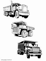 Dump Coloring Trucks Truck Pages Printable Power Print Kenworth Boys Look Other Garbage Construction Vehicles sketch template