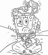 Spongebob Squarepants Kanciastoporty Jellyfish Sponge Kolorowanki Esponja Bestcoloringpagesforkids Insertion Coloringhome sketch template
