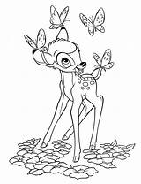 Bambi Jelonek Kolorowanka Druku Motylki Cels 1997 Wydrukuj Malowankę sketch template