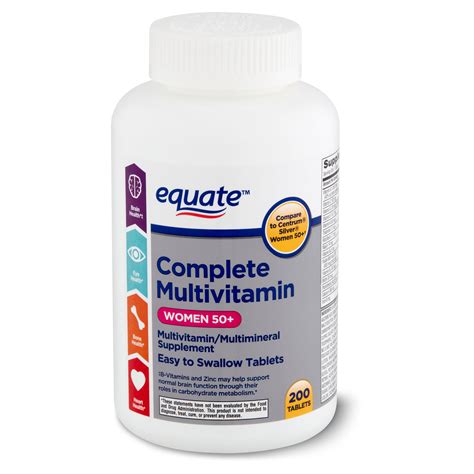 equate complete multivitaminmultimineral supplement tablets women   count walmartcom