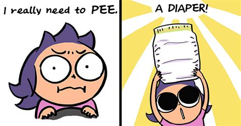 mom illustrates her embarrassing ‘pee accident story in a