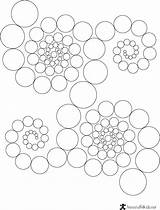 Printable Pattern Circle Coloring Circles Patterns Mandala Dot Color Choose Board sketch template