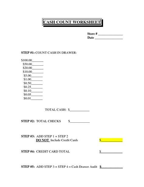 day cash register report template
