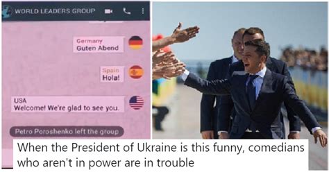 The Ukrainian President S Parody Group Chat Shows He S
