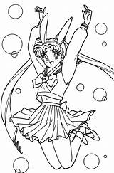 Coloring Pages Moon Sailor Usagi Tsukino Colouring Crystal Tumblr sketch template