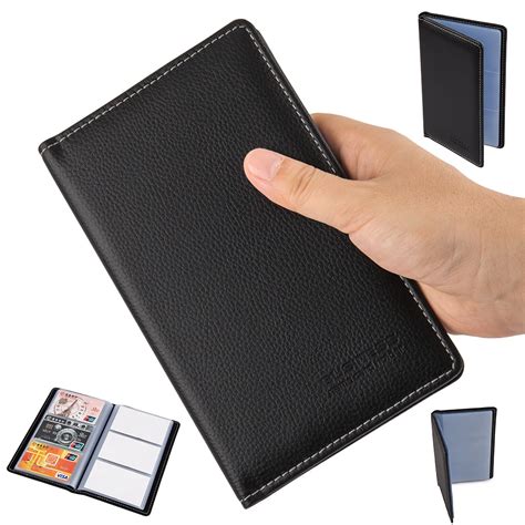 buy business portable credit card holders high quality leather  pockets bank