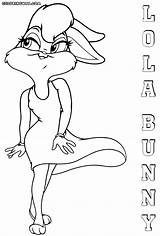 Lola Bunny Coloring Colorings sketch template