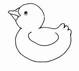 Duck Coloring Outline Pages Baby Ducks Clipart Printable Clip sketch template