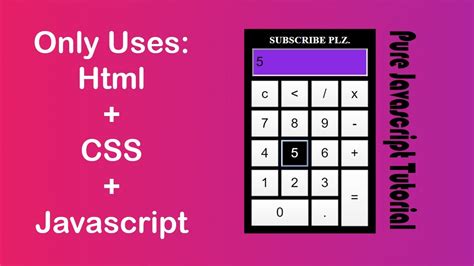 simple javascript calculator  source code source code projects gambaran