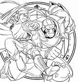 Alchemist Fullmetal Lineart Pintar Mak Animes sketch template