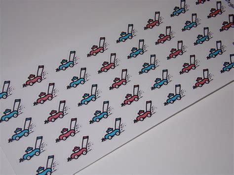 lawn mower stickers mowing stickers planner stickers etsy