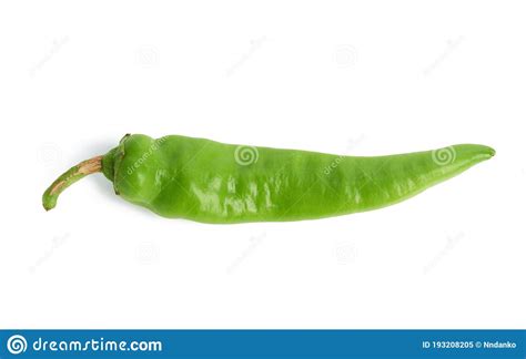baccello  pepe verde isolato su bianco spezia piccante immagine stock