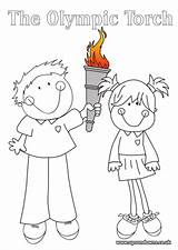 Torch Olympic Colouring Poster Tes Different Does Why Look sketch template