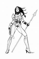 Olivernome Wonderwoman sketch template