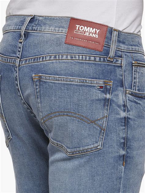 tommy jeans ryan original straight jeans dallas mid blue tommy jeans straight jeans tommy
