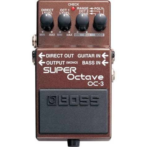 Boss Oc 3 Super Octave Electric Guitar Effects Pedal Boss From Inta