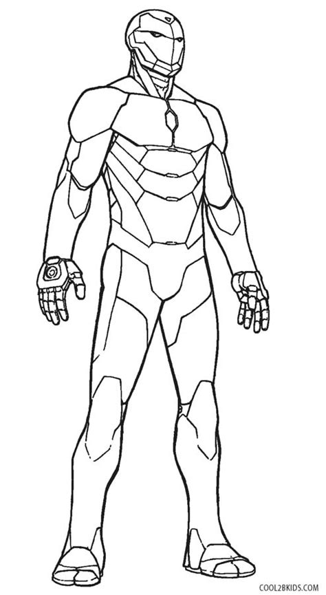 printable iron man coloring pages  kids