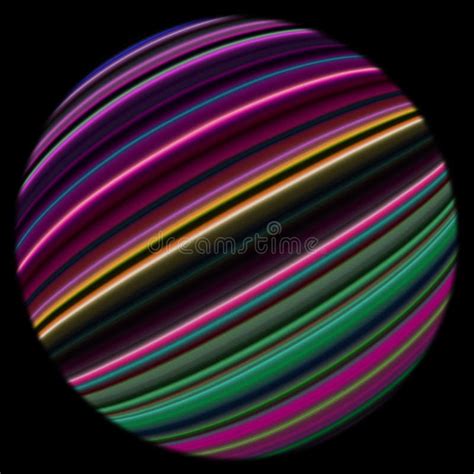 spherical shape  colored stripes stock illustration illustration   feeling